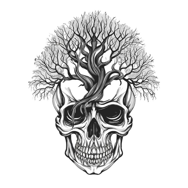 Waldbaum Skull Kunstdesign