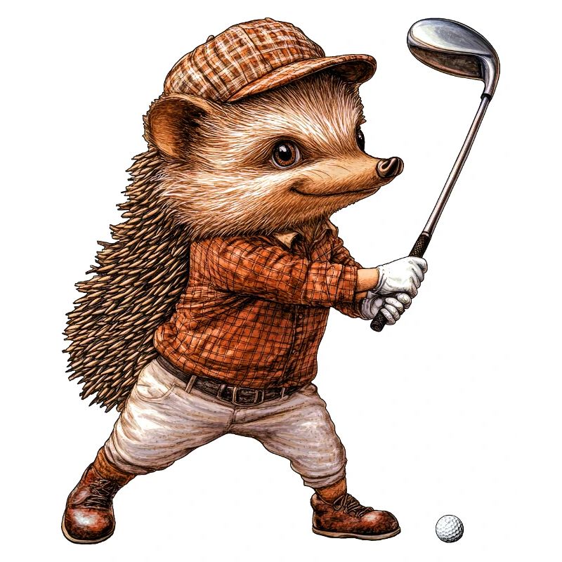 Igel Golf / Golfer Igel