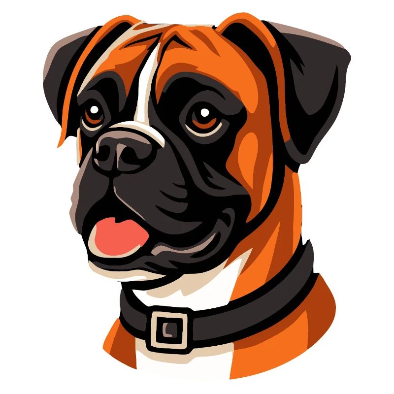 Ausdrucksstarkes Boxer-Hunde-Porträt