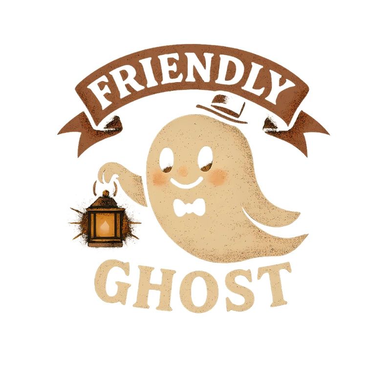 Friendly Ghosts Illustration
