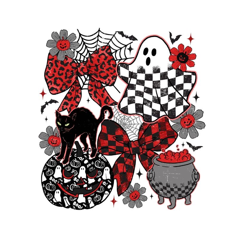 Halloween Design Ghost Black Cat Gothic Gothic