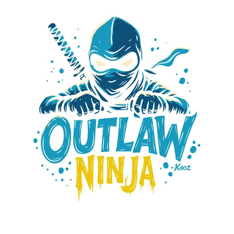 Outlaw Ninja Cartoon Design