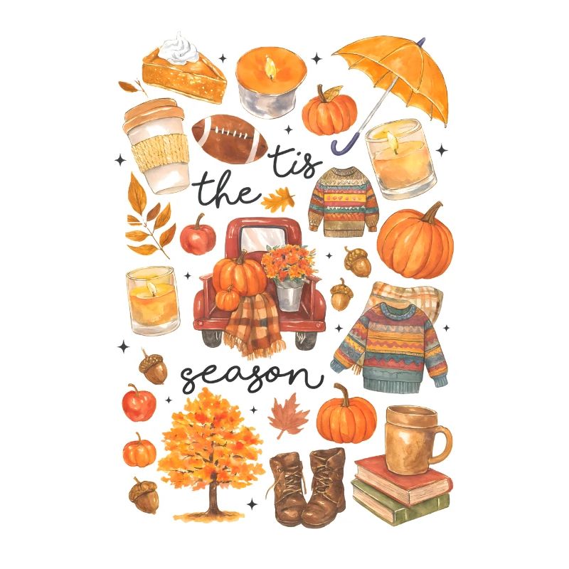 Herbstliche Gemütlichkeit Illustration