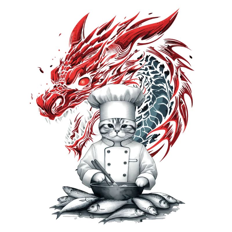 Asien Katze Koch 