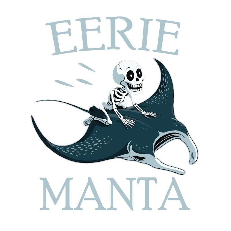 Skelett auf Mantarochen 