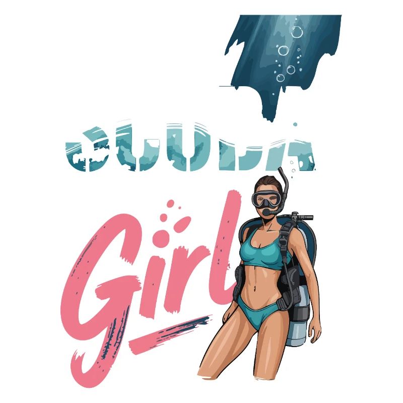 Scuba Girl Taucherin Design