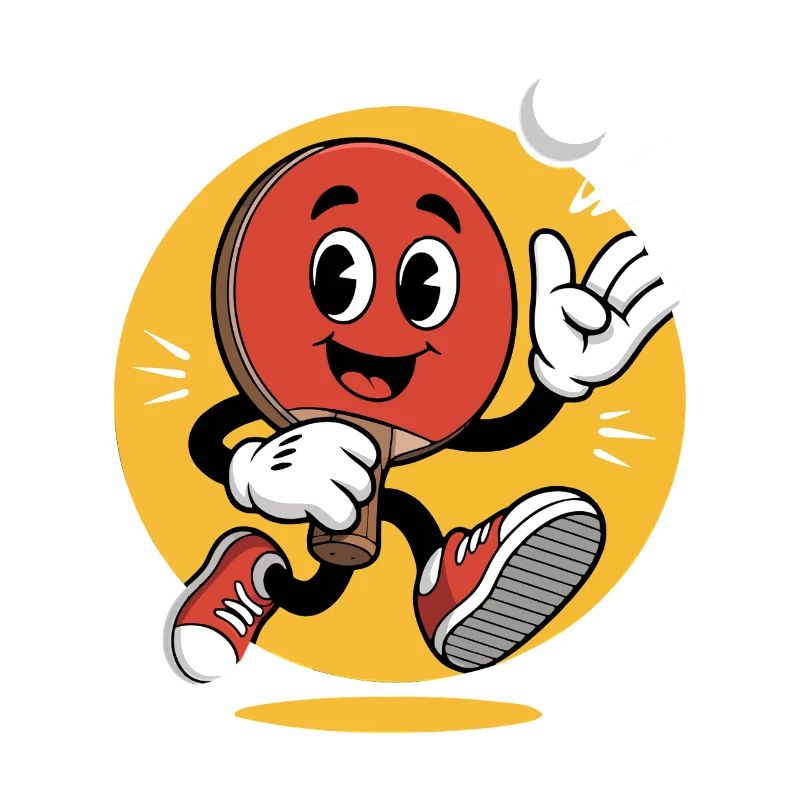 Table Tennis Cartoon Design