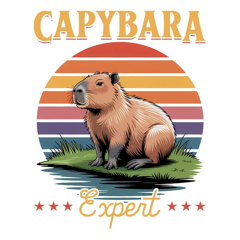 Funny aesthetic Kawaii Capybara