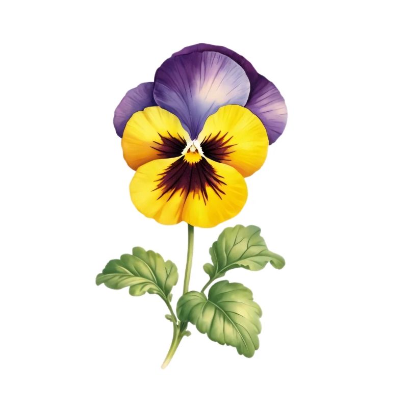 Stiefmütterchen Duo Gelb Violett