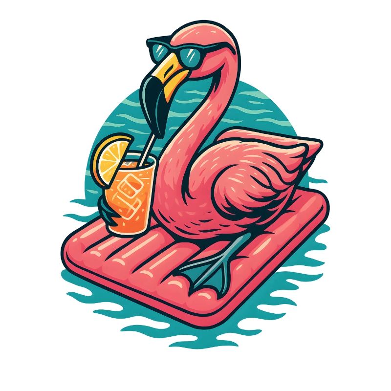 Flamingo Beach Lounge-Atmosphäre