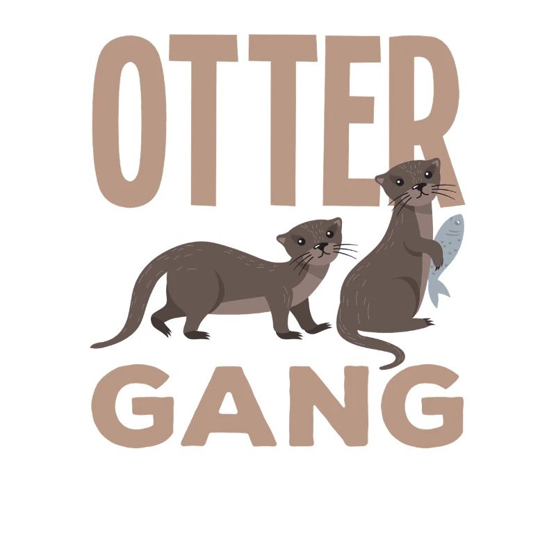 Seeotterbande Cartoon Otter