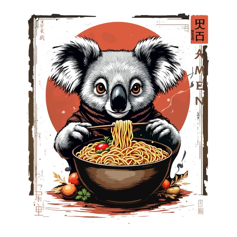 Koala Ramen Kunstdesign