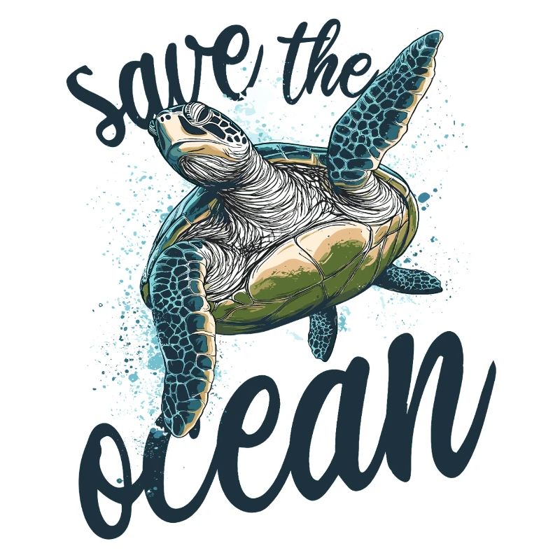 Save the ocean - schildkröte