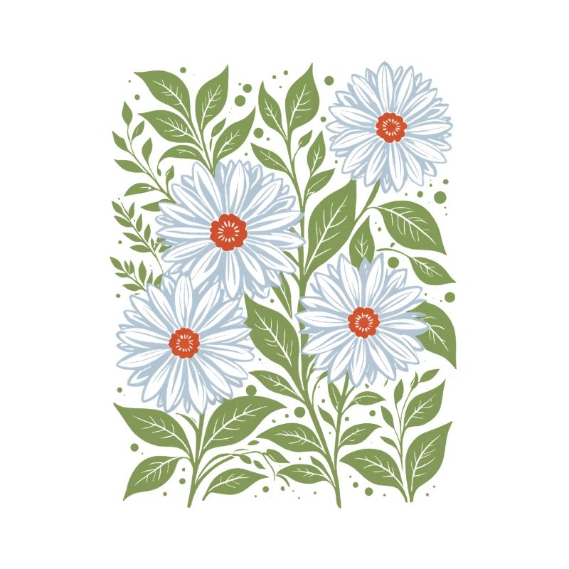 Gänseblümchen in Himmelblau Blumen