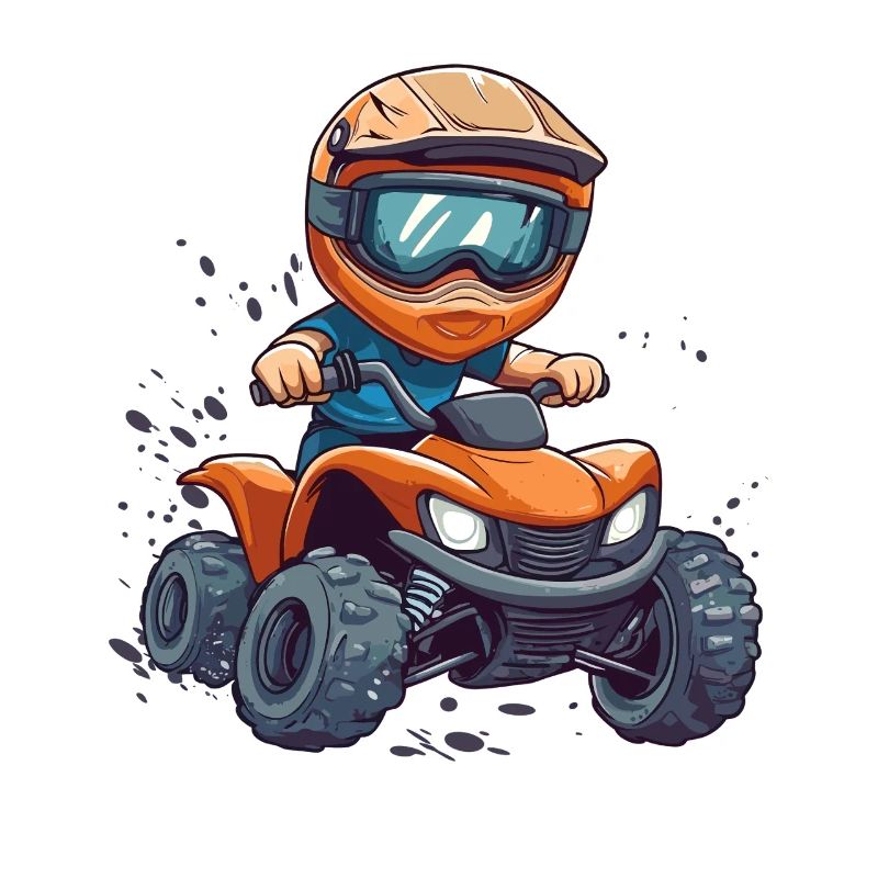 Kinderquad Abenteuer Cartoon