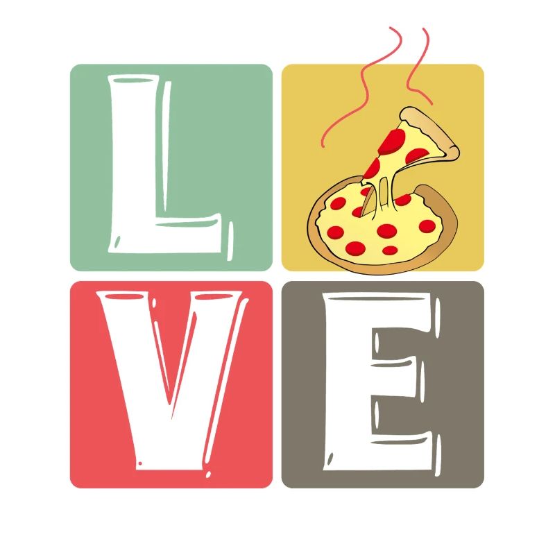 PizzaLove Blockkunst