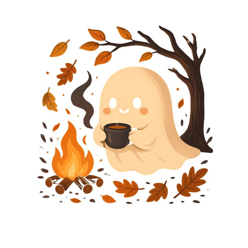 Herbstgeist am Lagerfeuer