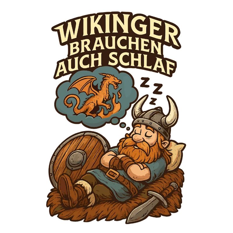 Wikinger Schlaftraum Drachenträume Schlafshirt