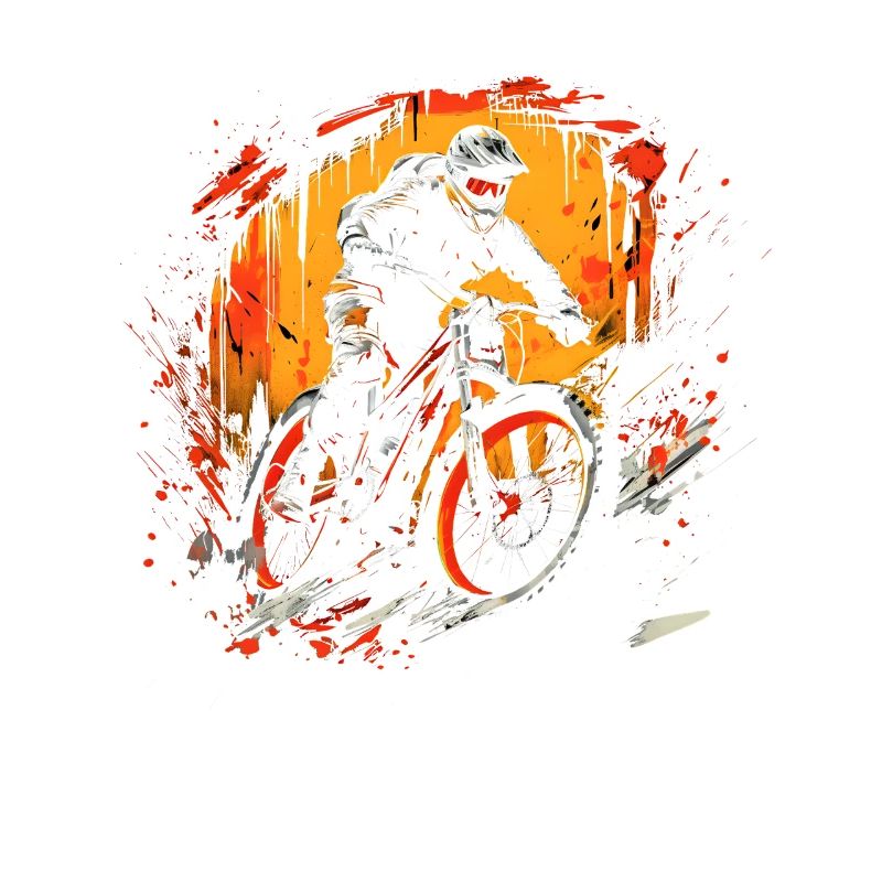 Mountainbiking Illustration