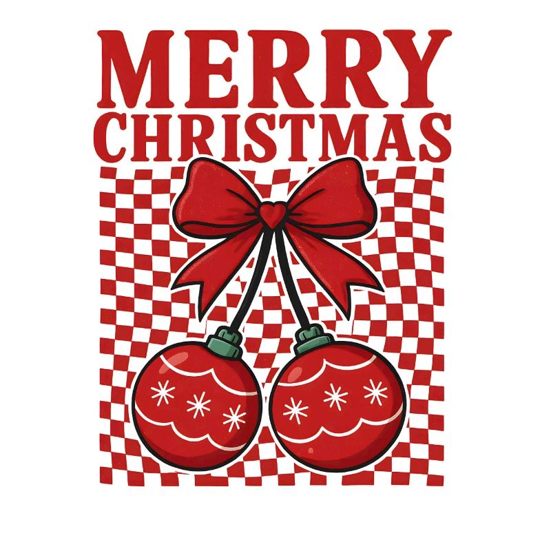 Roter Weihnachtsschmuck Schleife