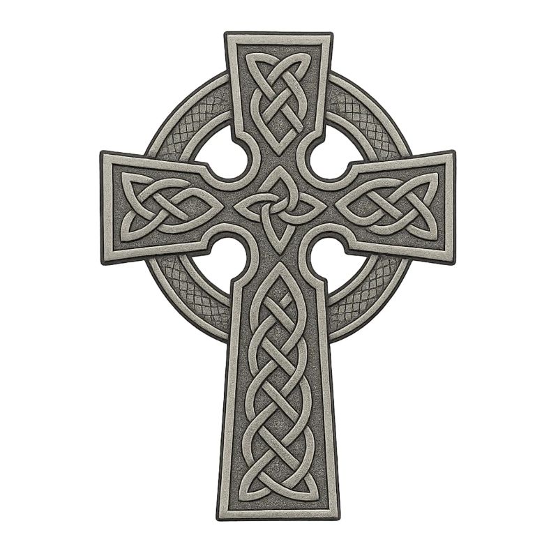 Celtic Cross with Knot Pattern