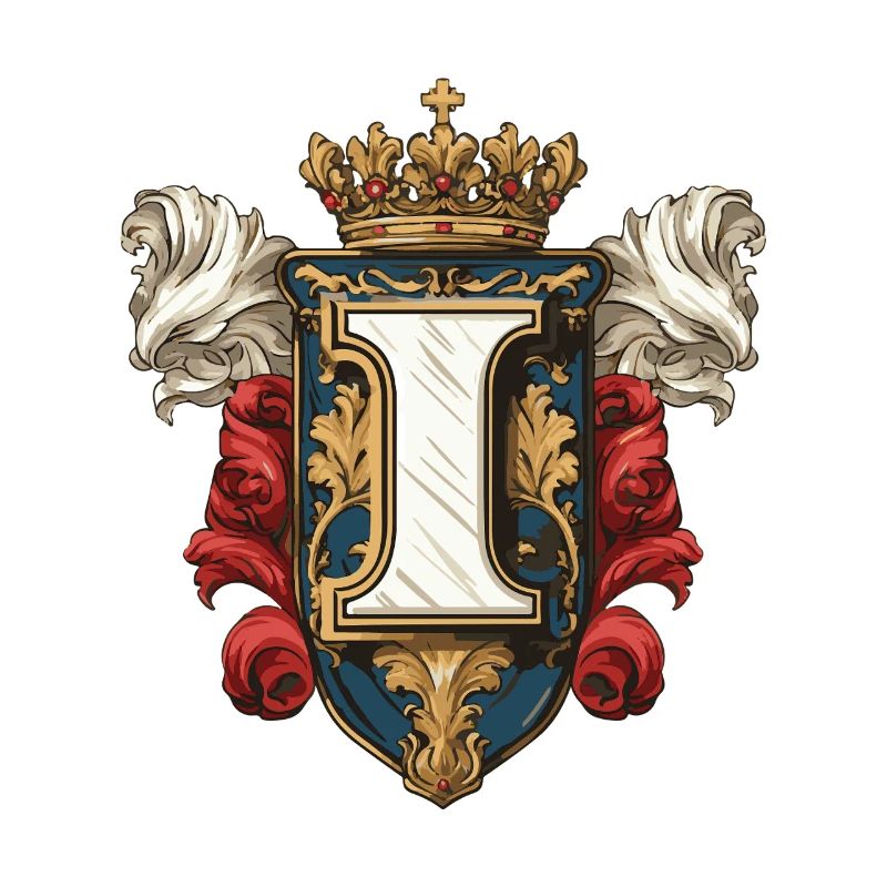 I Buchstabe Name Krone
