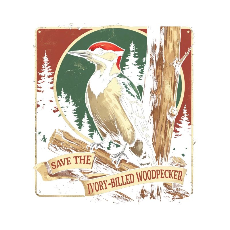 Elfenbein Specht Vogelbeobachter