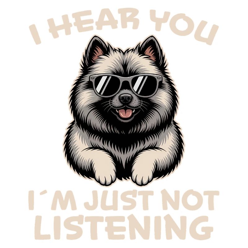 Keeshond Spruch Hunde Lustiges Keeshond Geschenk