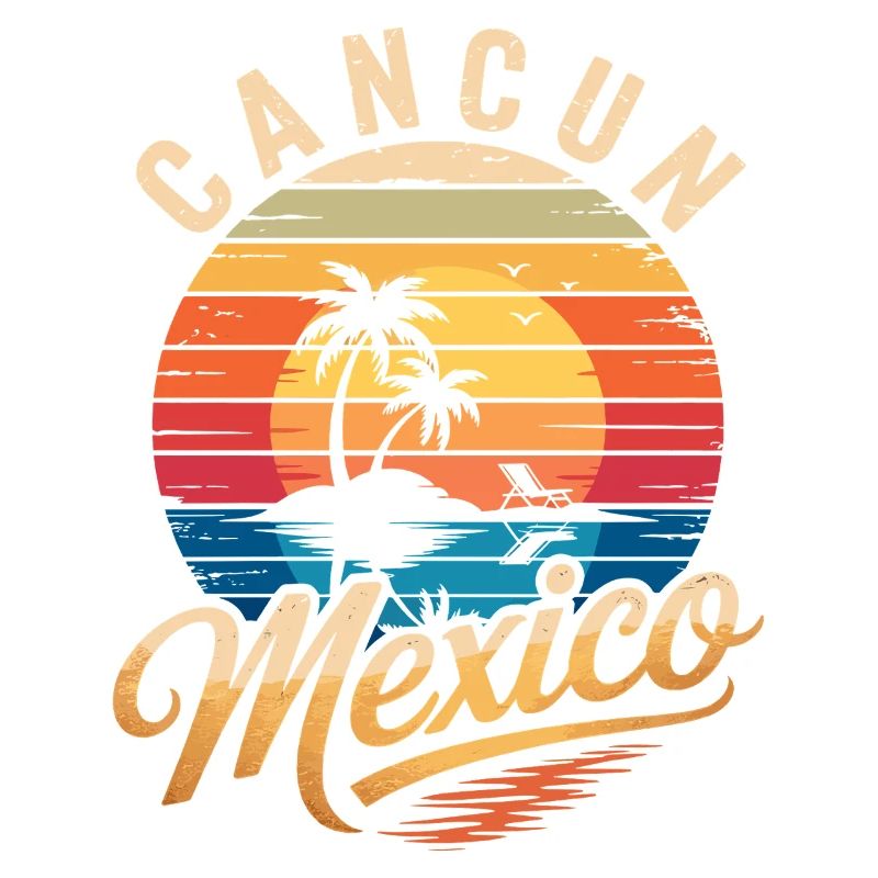 Cancun Retro Beach Sun