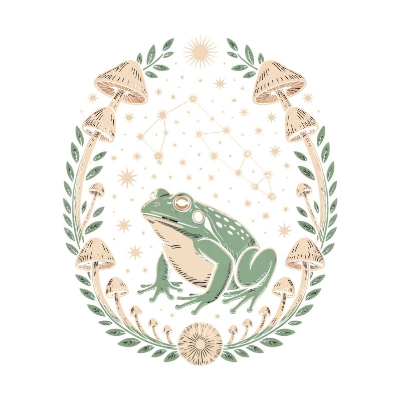 Frog Astrology and Mushroom Pattern Magic