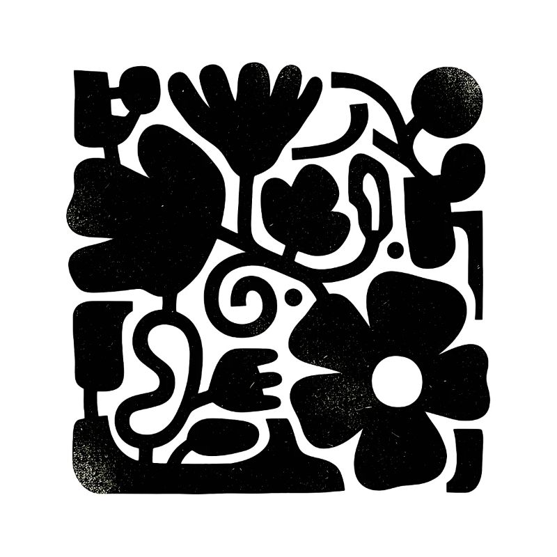 Abstraktes Blumen Design