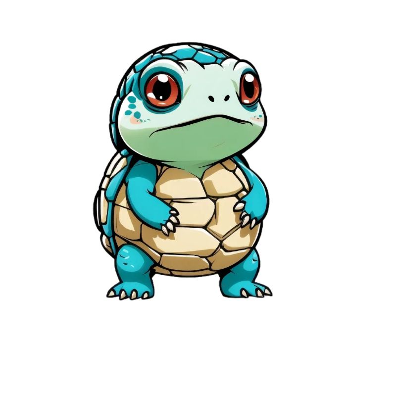Kuschelige Schildkröte Cartoon