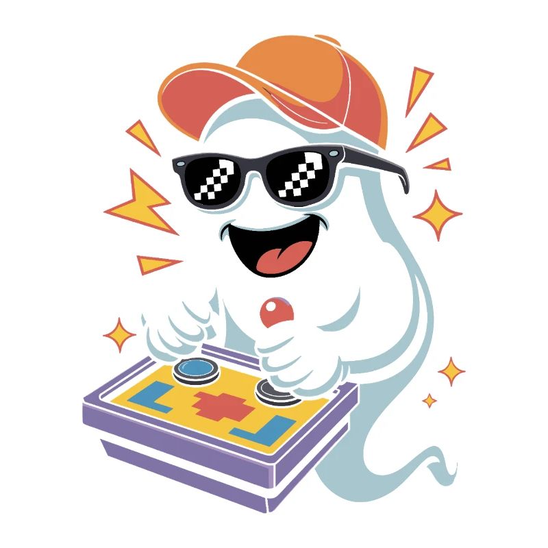 Retro Gamer Halloween Geist