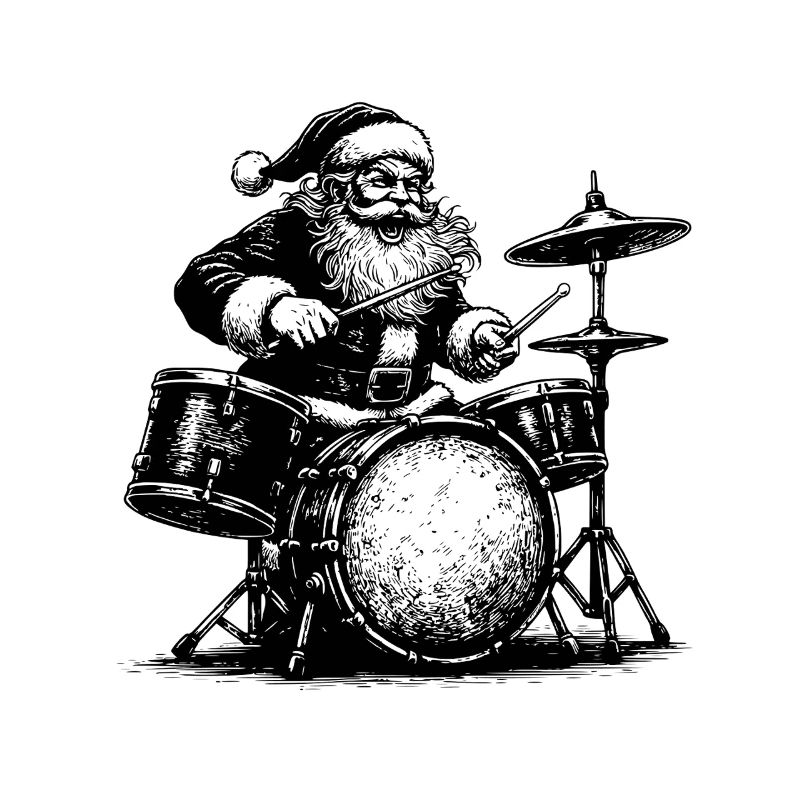 Weihnachtsmann Trommler Kunst