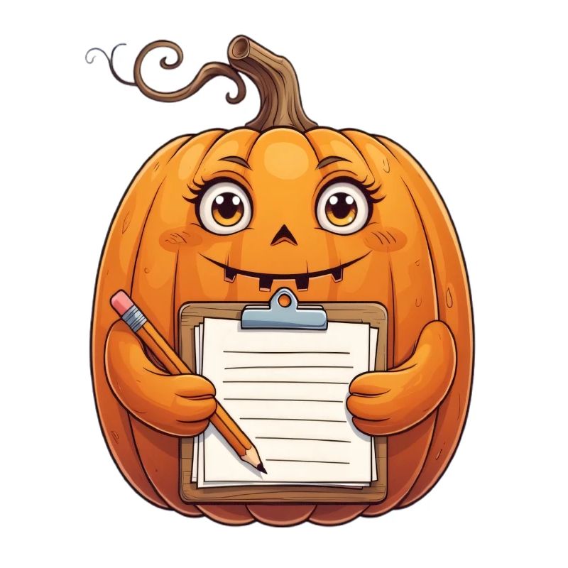 Kürbis Notizheld Halloween