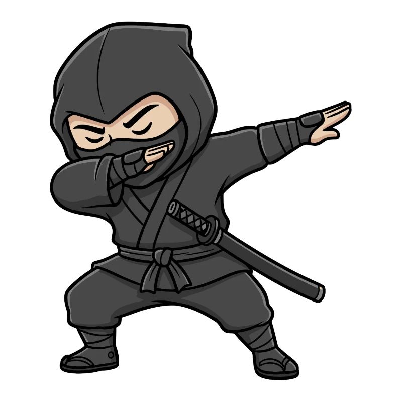 Lustiger Ninja Dab