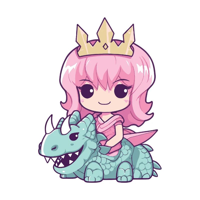 Prinzessin Drache Niedlich