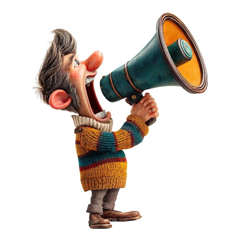 Cartoon Megaphone Speaker