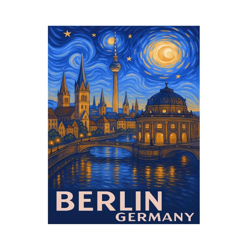 Berlin Nachthimmel Stadtmotiv