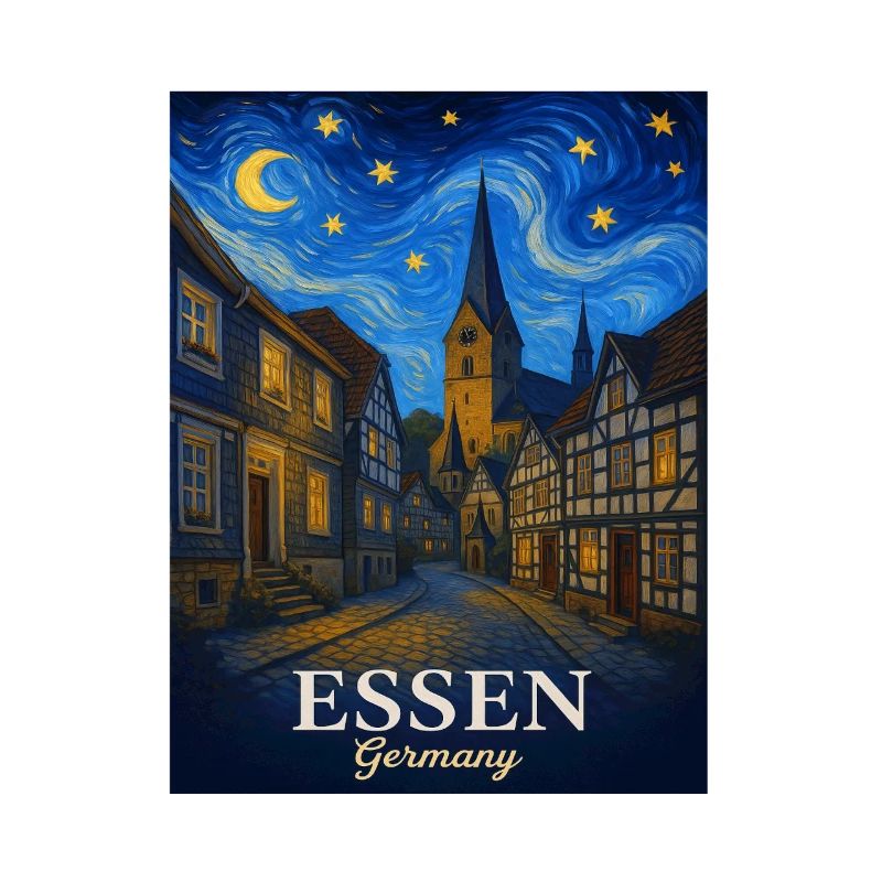 Sternennacht in Essen Altstadt