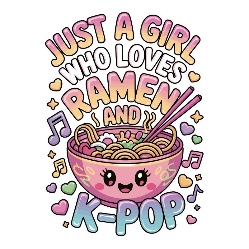 K-Pop Ramen Mädchen Motiv