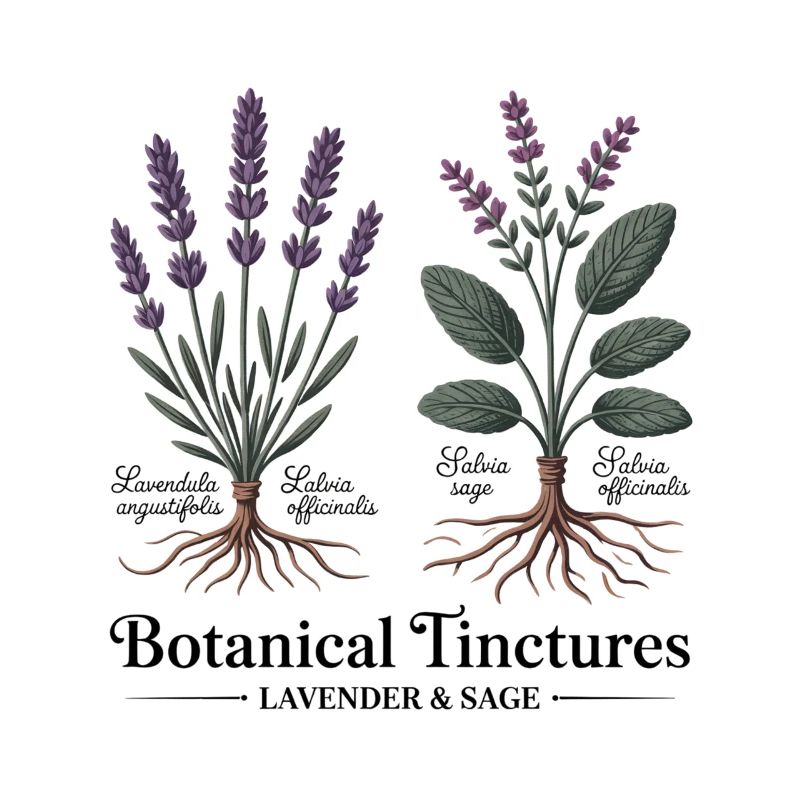 Lavendel & Salbei - Botanische Heilkräuter