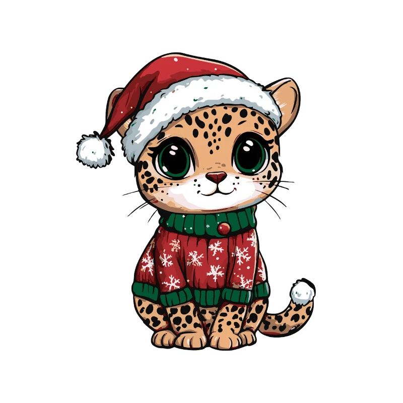 Leopard Weihnachten