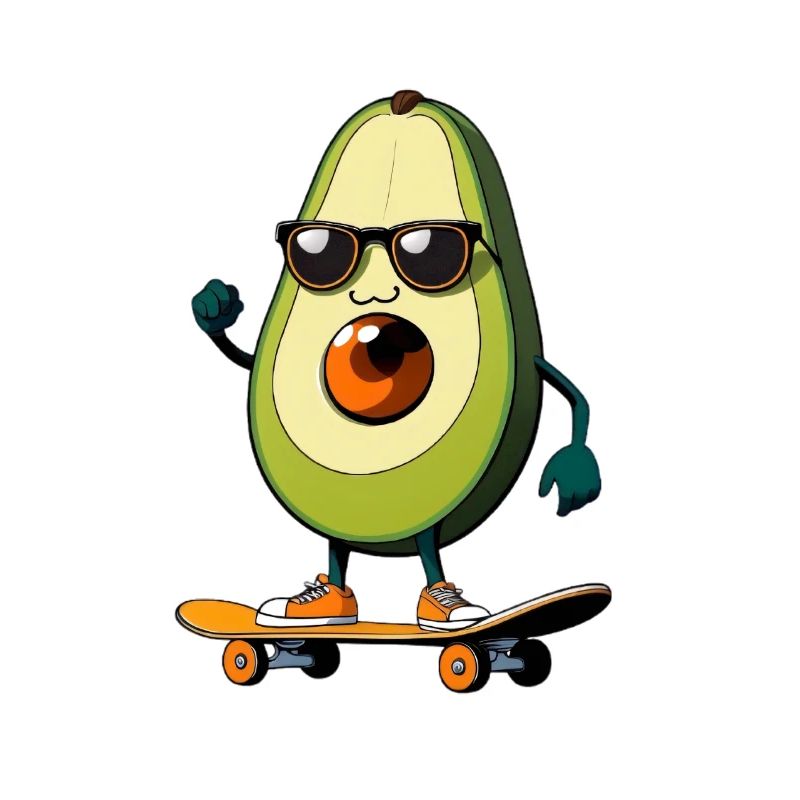 Avocado Skateboard Superstar