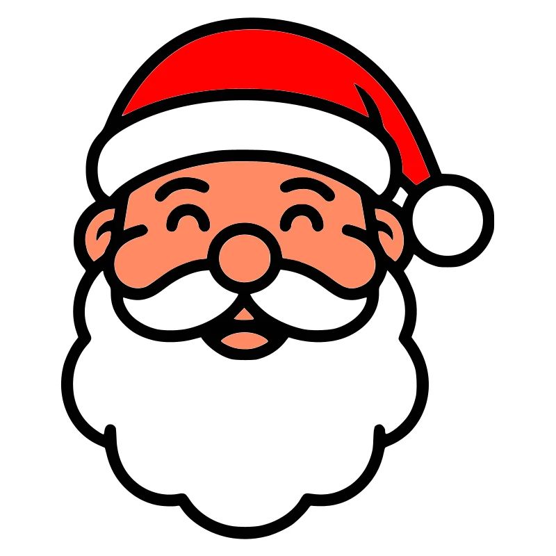 Süßer Weihnachtsmann | Nikolaus Gesicht