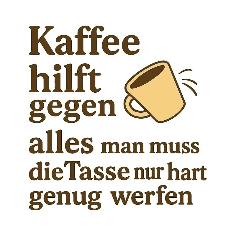 Coffee helps against everything – joke