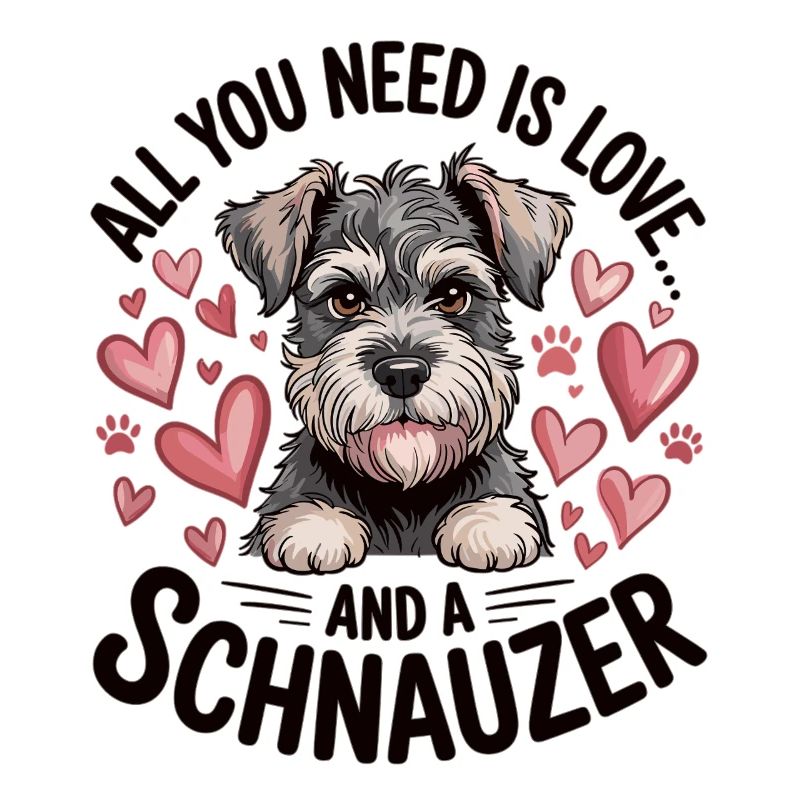Niedlicher Schnauzer Hund 