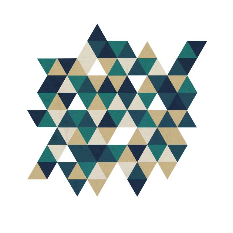 Geometrisches Triangelmuster Mosaik 