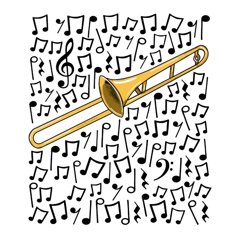 Posaune Musiknoten Posaunist Blechbläser