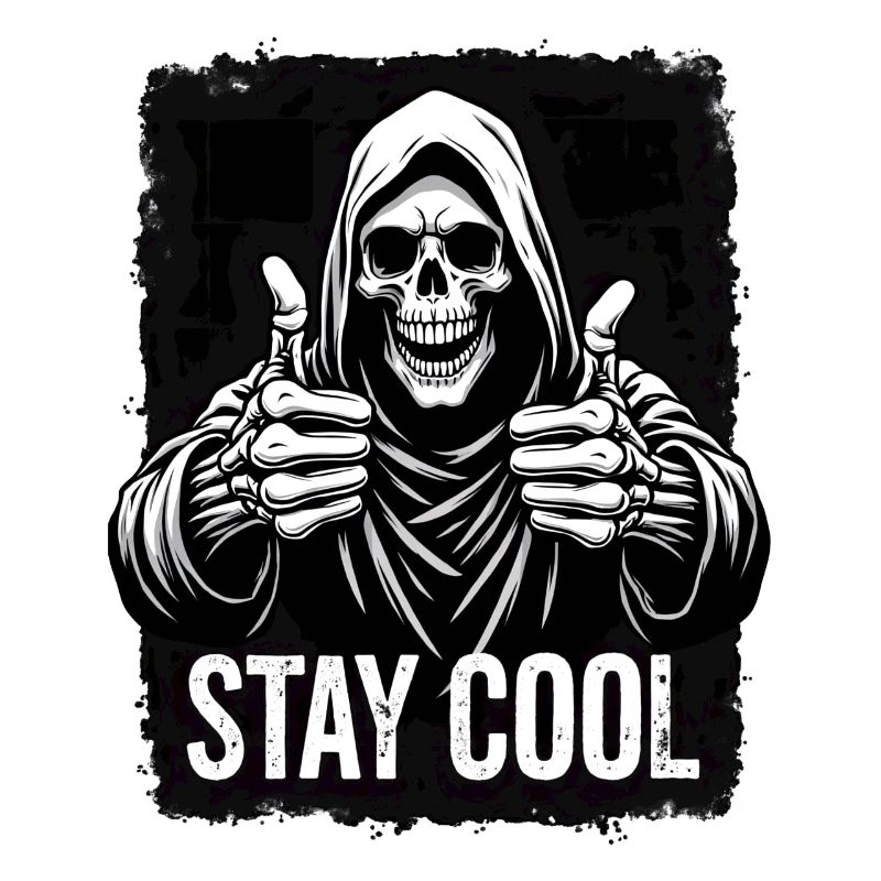 Stay Cool Sensenmann Totenkopf